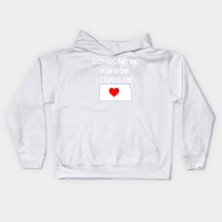 Someone in Kansas Loves Me Kids Hoodie